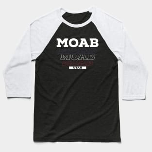 MOAB Utah USA Vintage Baseball T-Shirt